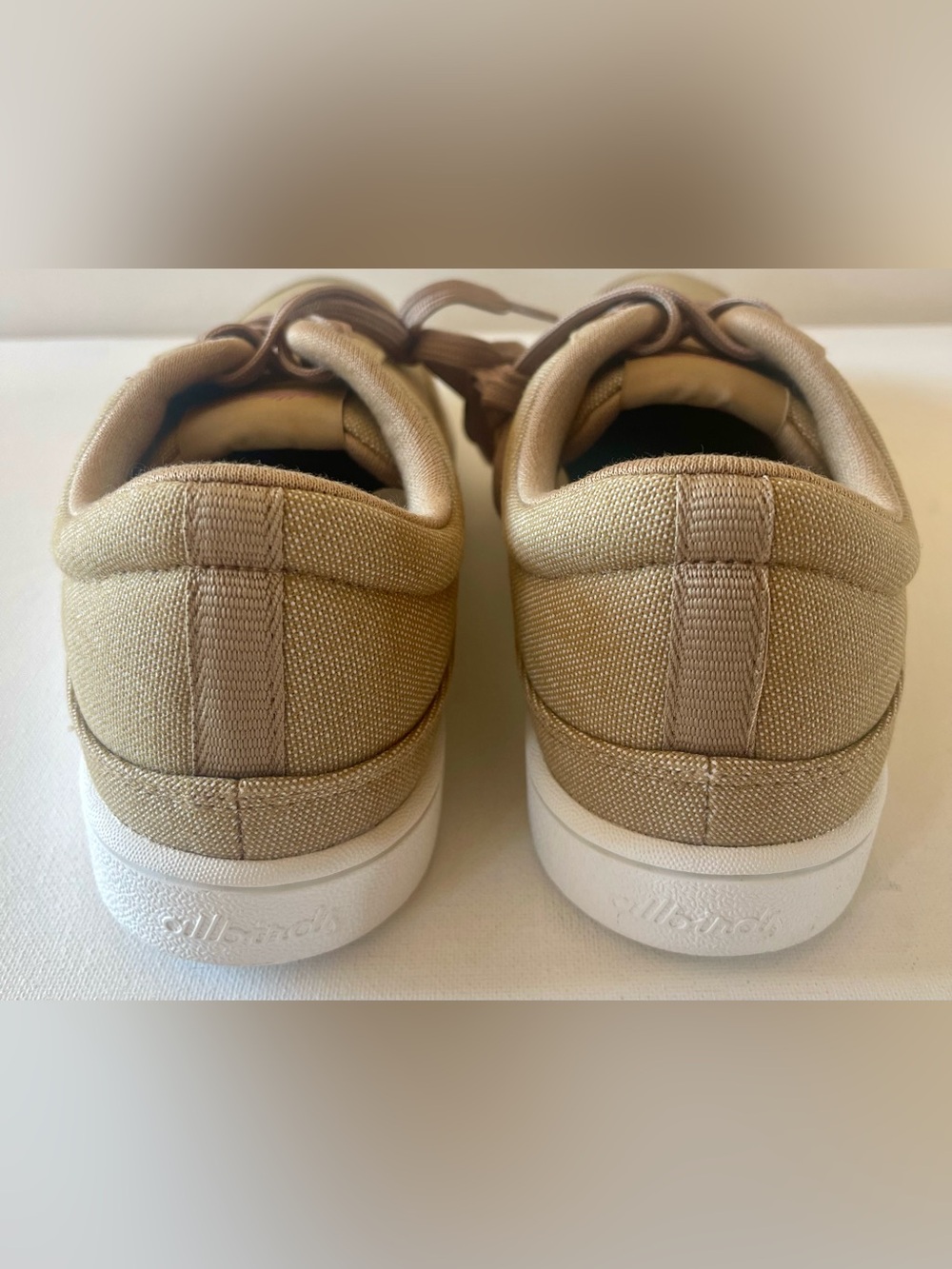 NEW ALLBIRDS CANVAS PACERS HAZY BEIGE SKATER CHIC SNEAKER WOMENS SIZE 6 - Picture 13 of 14